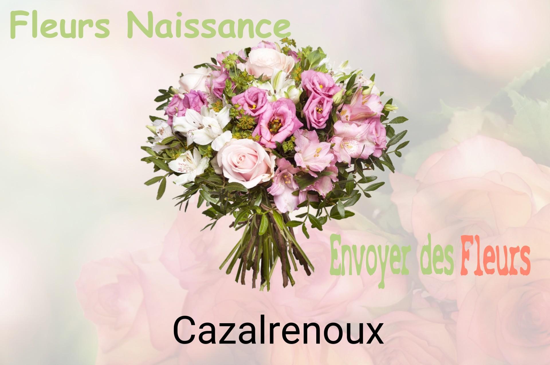 Bouquet de fleurs de naissance livré à Cazalrenoux